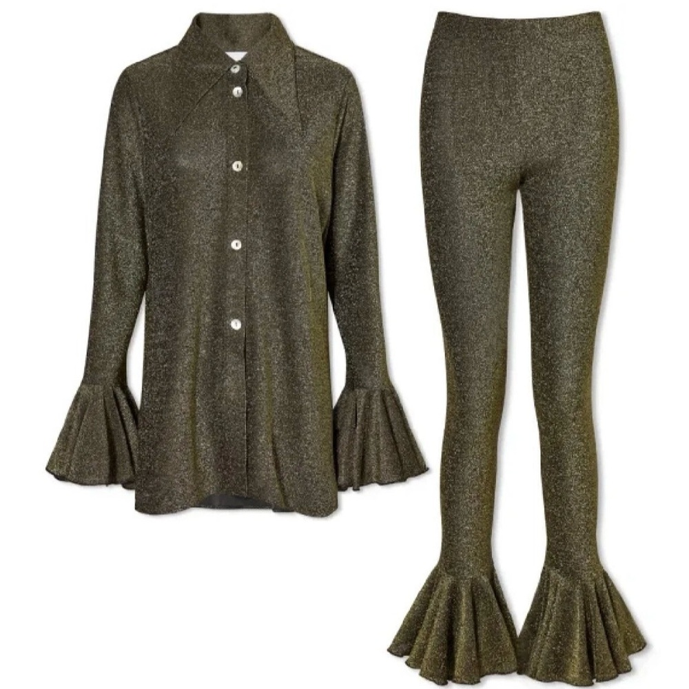 NWT Sleeper Saturn Lounge Suit w/ Leggings in Gold